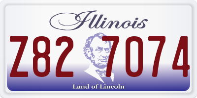 IL license plate Z827074
