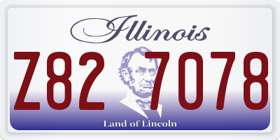 IL license plate Z827078