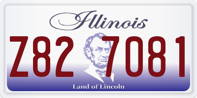 IL license plate Z827081