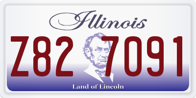 IL license plate Z827091