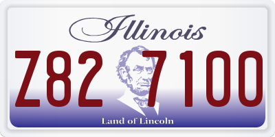 IL license plate Z827100