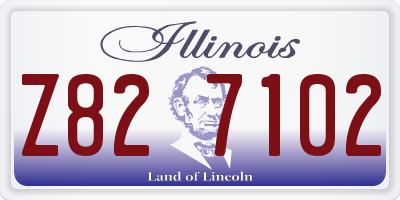 IL license plate Z827102