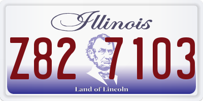 IL license plate Z827103