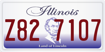 IL license plate Z827107