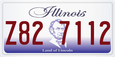IL license plate Z827112