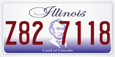 IL license plate Z827118