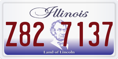 IL license plate Z827137