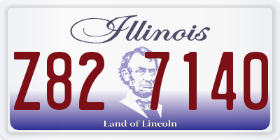 IL license plate Z827140