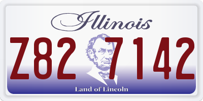 IL license plate Z827142
