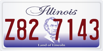 IL license plate Z827143
