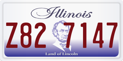 IL license plate Z827147