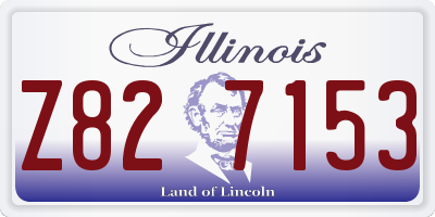 IL license plate Z827153