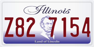 IL license plate Z827154