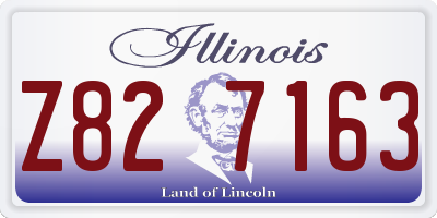 IL license plate Z827163