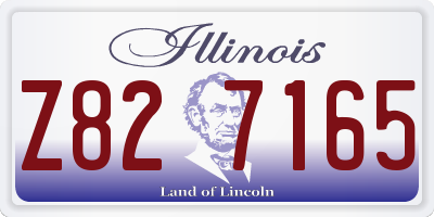 IL license plate Z827165