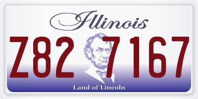 IL license plate Z827167