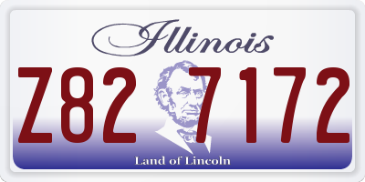 IL license plate Z827172