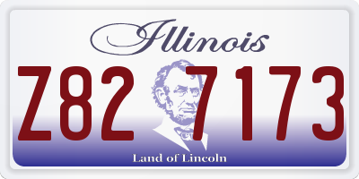 IL license plate Z827173