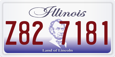 IL license plate Z827181