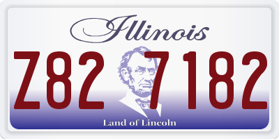 IL license plate Z827182