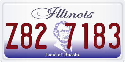 IL license plate Z827183