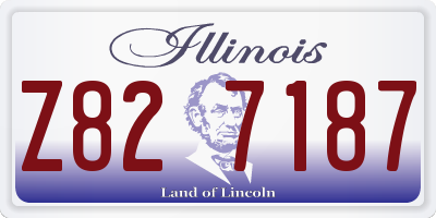 IL license plate Z827187