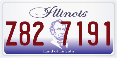IL license plate Z827191