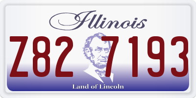 IL license plate Z827193