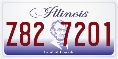 IL license plate Z827201