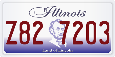 IL license plate Z827203
