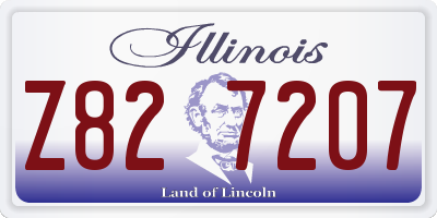 IL license plate Z827207