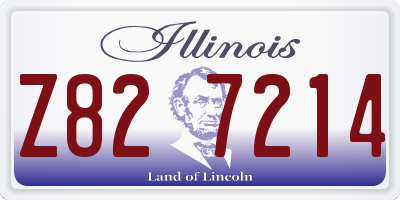 IL license plate Z827214