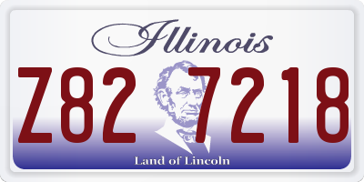 IL license plate Z827218