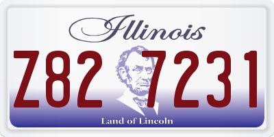 IL license plate Z827231