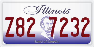 IL license plate Z827232