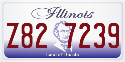 IL license plate Z827239