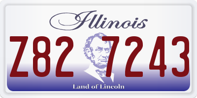 IL license plate Z827243