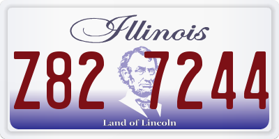 IL license plate Z827244