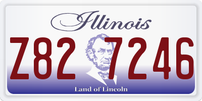 IL license plate Z827246