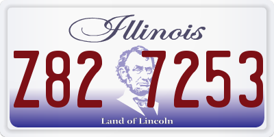 IL license plate Z827253