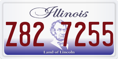 IL license plate Z827255