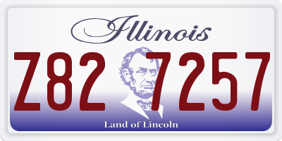 IL license plate Z827257