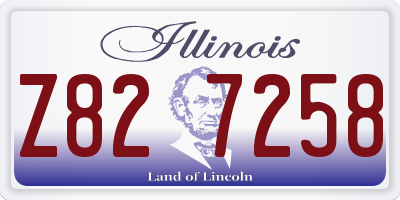 IL license plate Z827258