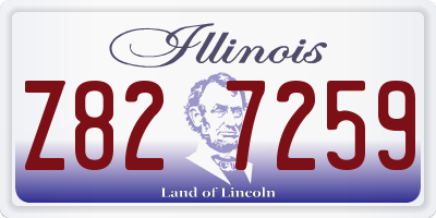 IL license plate Z827259