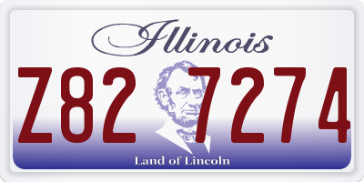 IL license plate Z827274