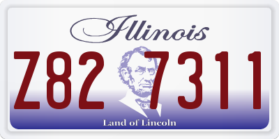 IL license plate Z827311