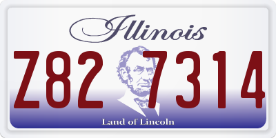IL license plate Z827314