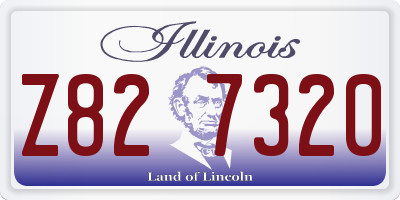 IL license plate Z827320