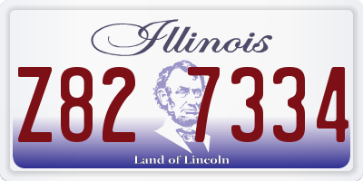 IL license plate Z827334