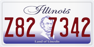 IL license plate Z827342